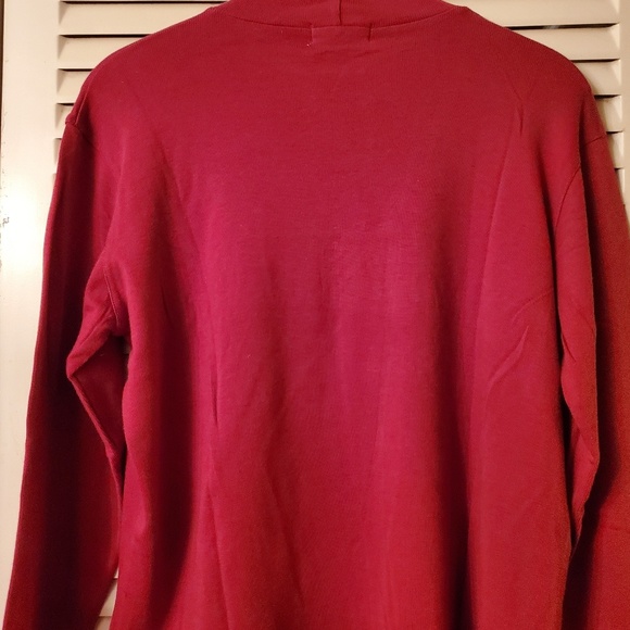*SOLD*Jones New York Sport Red MockTurtleNeck - Picture 3 of 6